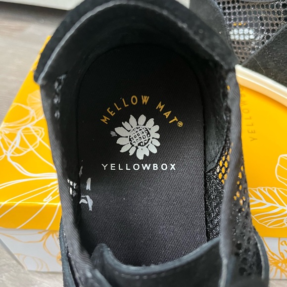 BNIB Yellowbox Barkley Black Suede/Mesh Fashion Sneakers  size 7 Adorable!!!❤️❤️ - Picture 4 of 8